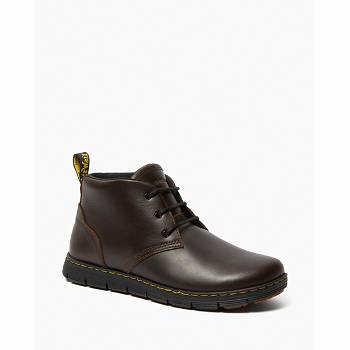 Dr Martens Férfi Rhodes Bőr Chukka Bakancs Barna